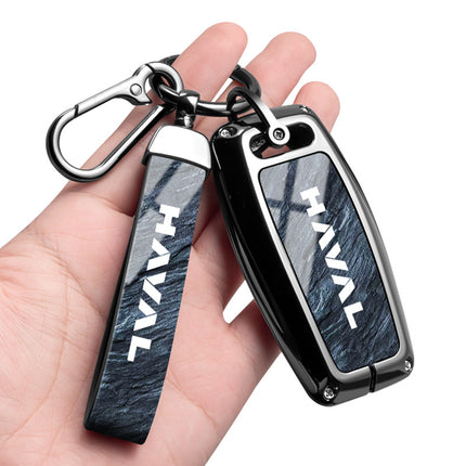 Suitable for Haval H6 Key Cover Third Generation National Trend Version Alloy Shell F7 Haval M6 Plus Big Dog Keychain H2