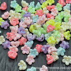 Mixed color random ab plating / 38#11mm back hole flowers cost about 1700 pieces/catties