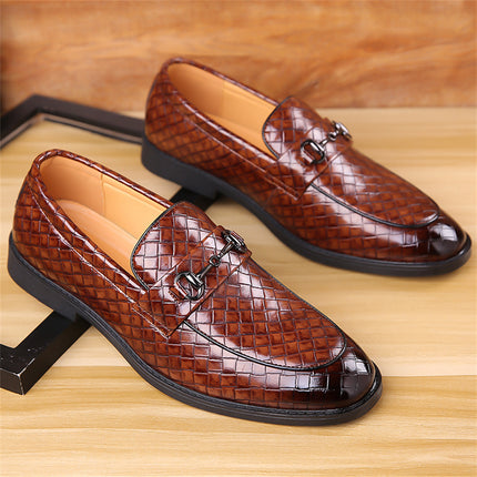 2024 Summer New Men's Shoes Shrimp Skin Simple Fashion Lightweight Soft Bottom All-match Young Men's plus size 48