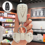 H type 3-button [ivory white] single package + concentric knot