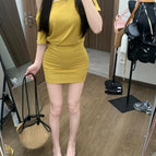 Ginger/yellow/plaid fabric / S