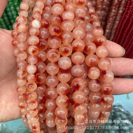 Wholesale high quality chalcedony aquamarine jasper aquatic grass jade loose beads semi-finished jewelry accessories DIY bracelet with beads