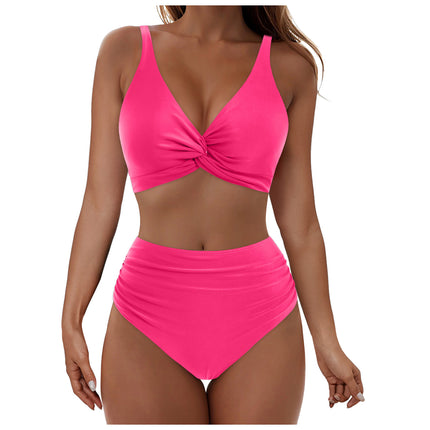 2025 Summer Fresh Design Vest Strap Swimsuit Women's Sweet Beach Vacation Two-Piece Swimsuit
