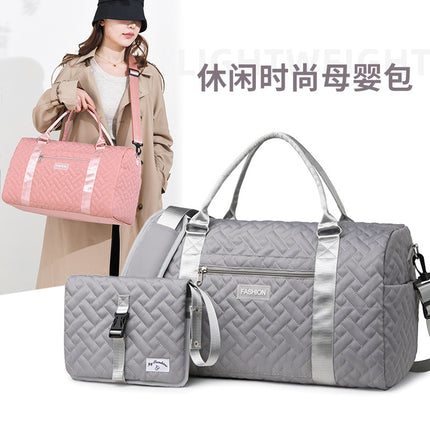 Oxford Cloth Short Distance Maternity Waiting Bag Large Capacity Dry and Wet Separation Travel Bag Rhomboid Crossbody Boating Bag Water-repellent