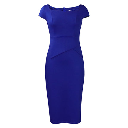 C8529 Amazon Foreign Trade Women's Clothing 2025 New Short-Sleeved Fashion Elegant Tongle Pencil Skirt African Dress