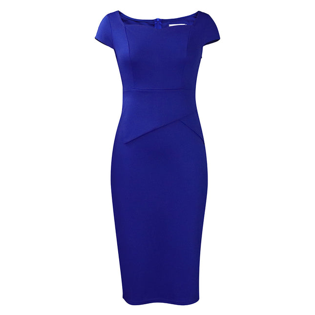 C8529 Amazon Foreign Trade Women's Clothing 2025 New Short-Sleeved Fashion Elegant Tongle Pencil Skirt African Dress