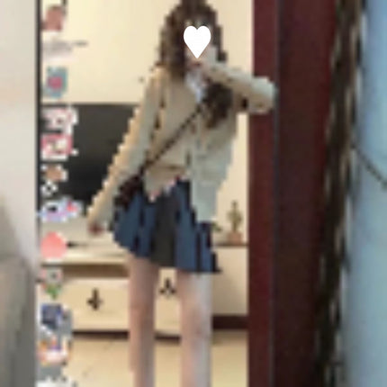 Early autumn women's new small wear a set of academic style set with Korean sweet salt two-piece suit