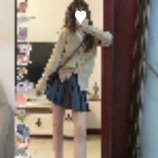 Early autumn women's new small wear a set of academic style set with Korean sweet salt two-piece suit