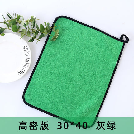 Customized Logo Gym Cleaning Company Hot-Stamped Promotional Glass Cleaning Towels for Interior Surfaces Without Leaving Marks, Advertising Gift Towels