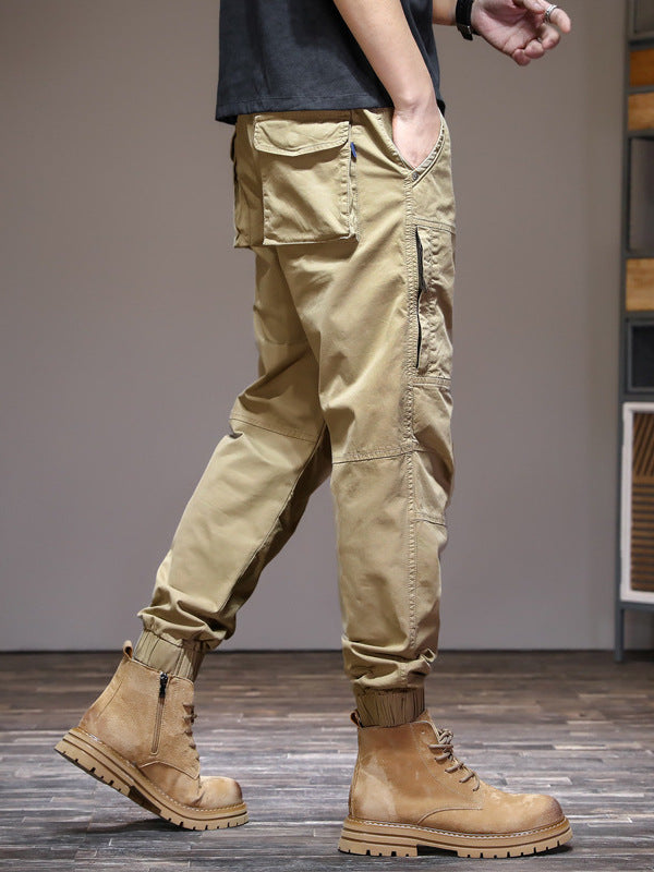 American Functional Sports Outdoor Leggings Summer Thin Loose Training Versatile Elastic Waist Harem Casual Pants Trendy