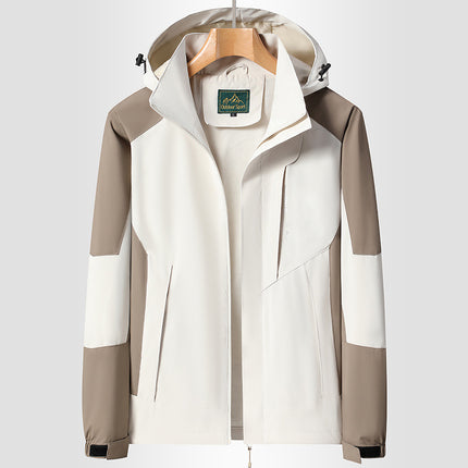 Factory Direct couple outdoor leisure jacket jacket Men's Outdoor color matching waterproof windproof jacket jacket New