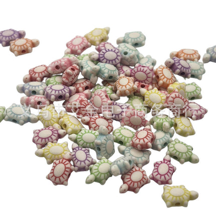 Plastic Washed Marine Series Shell Starfish Small Fish Kids Toy Beaded Bracelet Necklace Beaded Accessories Wholesale