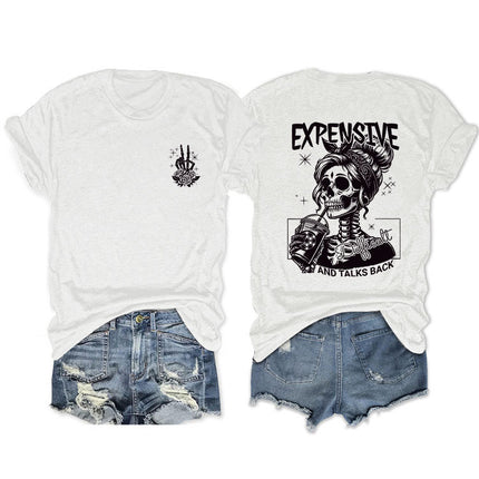 Amazon cross-border foreign trade expensive difficult and summer new fashion trend short sleeve women
