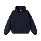 Hooded model-navy blue / S