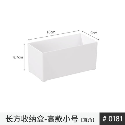 Cabinet Storage Box Snacks Sundries Pot Storage Household Organizing Box Kitchen Drawer Desktop Right Angle Storage Box