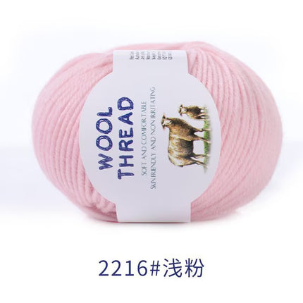 Cross-Border Wholesale Merino Wool Thread Handmade Stick Needle Hand Knitted Sweater Wool Pants Jacket Hat Scarf Shawl Thread