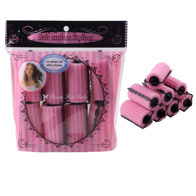Cross-border Lazy People Don't Harm Hair Curling Artifact Big Wave Non-ironing Curling Iron Sponge Sleeping Setting Non-heating Curling Stick