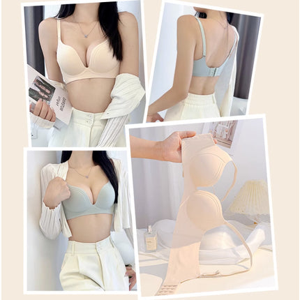 Seamless Underwear Women's Small chest push up big summer wireless anti-sagging bra one-piece anti-expansion non-empty cup