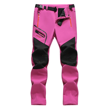 Cross-border explosions soft shell assault pants for men and women autumn and winter thick warm outdoor wear-resistant ski climbing pants waterproof wholesale