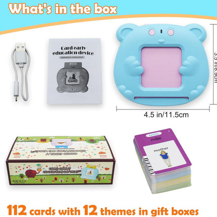 Cross-Border Portuguese Card Machine Talking Flash Cards Portuguese Card Machine Early Education Learning Machine