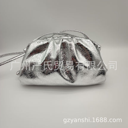 2022 New Cloud Bag Cross-border Women's Bag Pleated Dumpling Bag Autumn and Winter Fashion Shoulder Crossbody Bag Handbag Women's Bag