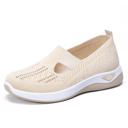 Shoes for Women Cross-Border Large Size Women's Shoes Shoes Soft-Soled Shoes One-Leg Mother's Shoes Mesh Breathable Old Beijing Cloth Shoes