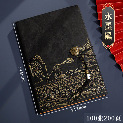 High color value national fashion A5 notebook to send customers business notebook gift box suit bronzing process can be customized