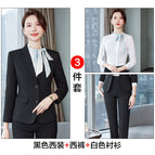 Black Suit Pants White Shirt / S