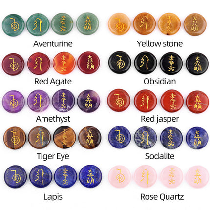 Reiki Great Light Symbol Amethyst Agate Stone Power Balance Improvement