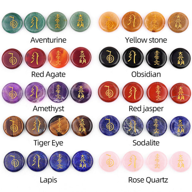 Reiki Great Light Symbol Amethyst Agate Stone Power Balance Improvement