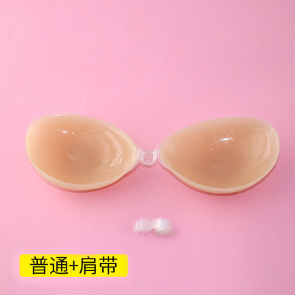 Wholesale Silicone Breast Pads, Push-Up, Non-Falling, Thickened Breast Pads, Wedding Dress Suspenders, Summer Invisible Anti-Exposure Breast Pads