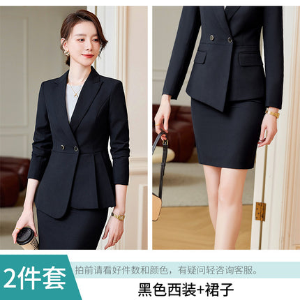 Suit suit women's spring and autumn fashion temperament goddess fan Gao end professional suit sales office workwear sales work clothes