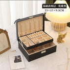 Jewelry box double layer black