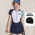 6341 green color matching plus swimming cap / Please order free size for wholesale