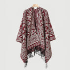 Slit scarf burgundy / 130*150cm