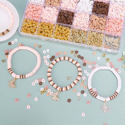 Cross-Border Temu Amazon Hot Style Soft Pottery Bohemian Style Handmade Beaded DIY Material Bag Set Bracelet