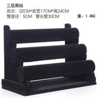 Three-Layer Detachable Bracelet Rack Black Velvet