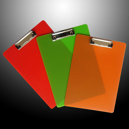 A4 Rose Red Data board clip writing pad paper Strong stationery folder contract bill pink writing pad