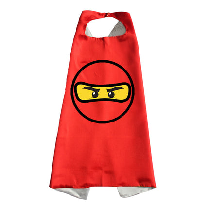 Halloween Children's Ninja Cosplay Dress Up Cloak Mask Wrist Bracer Children's Day Performance Props