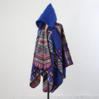 Cape with hood - blue