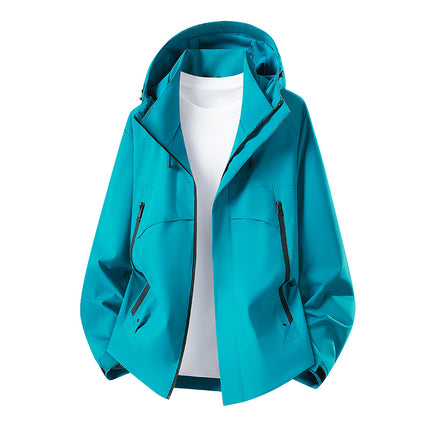 High-Quality Single-Layer Jacket with Custom Logo, Camping Travel Workwear, Waterproof and Windproof Outdoor Mountaineering Jacket