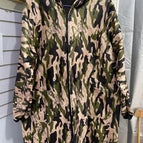Scissors camouflage fleece-lined [upgrade]] / Free size