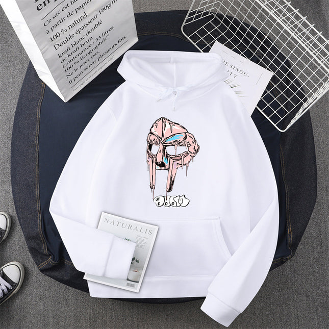 [Cross-border European Code] Mf Doom hoodies women Kawaii Fleece 90s Hoodie