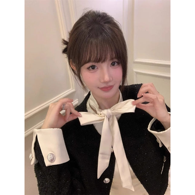 French Rich Family Dirty suit Chanel Style Coat Fluffy Dress High-end Small Dress Two-piece Set Spring and Autumn