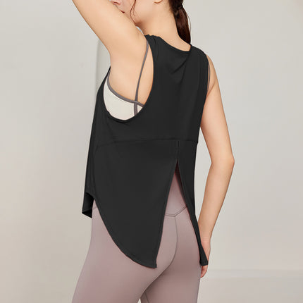 Summer Stitching Mesh Sports Blouse Women's Loose Quick-drying Sports Vest Breathable Slimming Short-sleeved T-shirt Yoga Wear