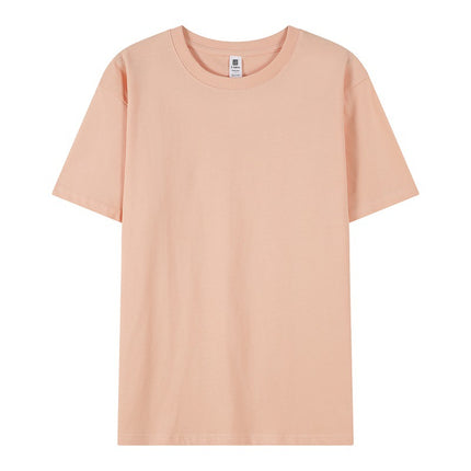 New 2025 Spring Men's and Women's T-Shirts DIY Printed Pullover Short-Sleeved Fashionable Round-Neck Casual Advertising Shirts Group Uniforms