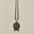 Retro color pendant + 3mm*55cm pearl chain / Stainless steel s.steel