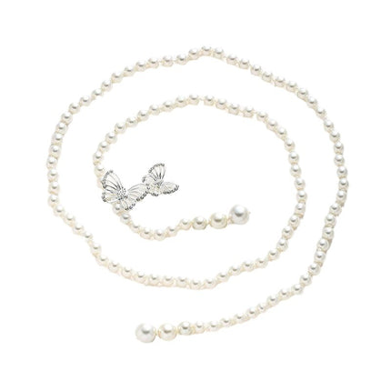 Women's Chanel-Style Butterfly Waist Chain, Ins Korean Version Sweet Decorative Pants Chain, Simple and Versatile, Cross-Border Wholesale