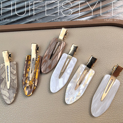 Seamless Hairpin Women's Summer Side Broken Hair Bangs Clip Headdress Wash Face Makeup Mask One-word Duckbill Hairpin