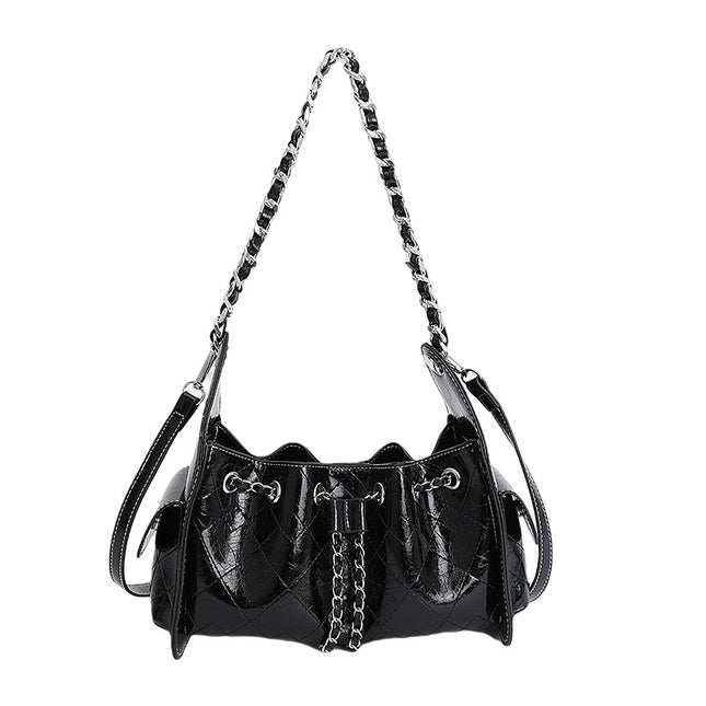 Light Luxury Trendy Chain Crossbody Bag Korean Commuter Bags Handbag Quilted Embroidery Thread Shoulder Shopping Fashion Women's Bag